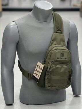 Bre Tactical Sling Bag Military Shoulder Backpack, Water Bottle Holder BL055